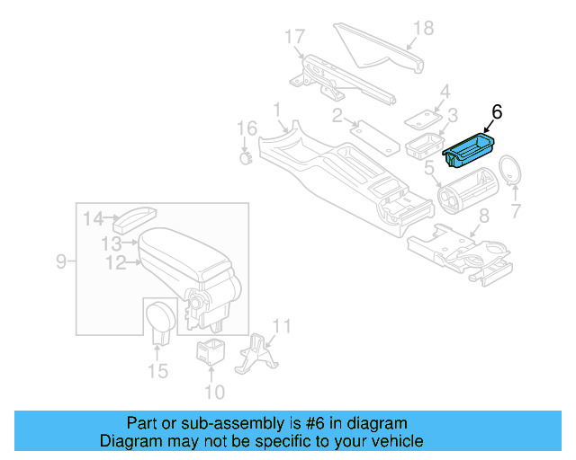 Ashtray Insert 1J0-857-232-C-300 - View 10