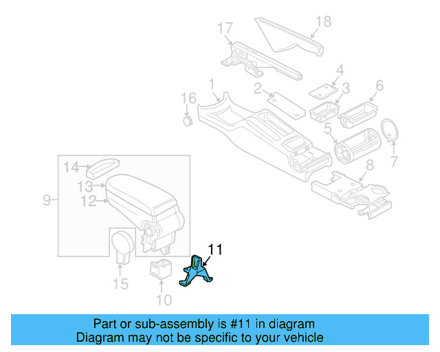 Bracket 1J0-864-273-C - View 8