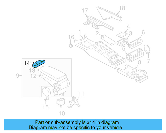Release Handle 3B0-868-445-82V - View 8