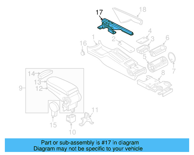 Park Brake Handle 1J0-711-303-AF - View 8