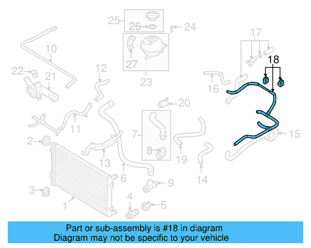 Overflow Hose 1J0-122-109-AC - View 9