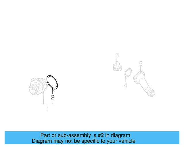 Water Pump Assembly Seal 06A-121-119 - View 5