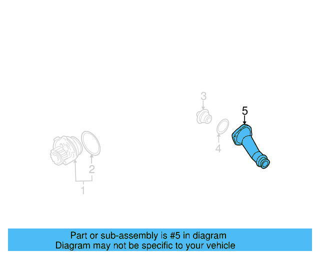Engine Coolant Thermostat Housing 06A-121-121-C - View 4