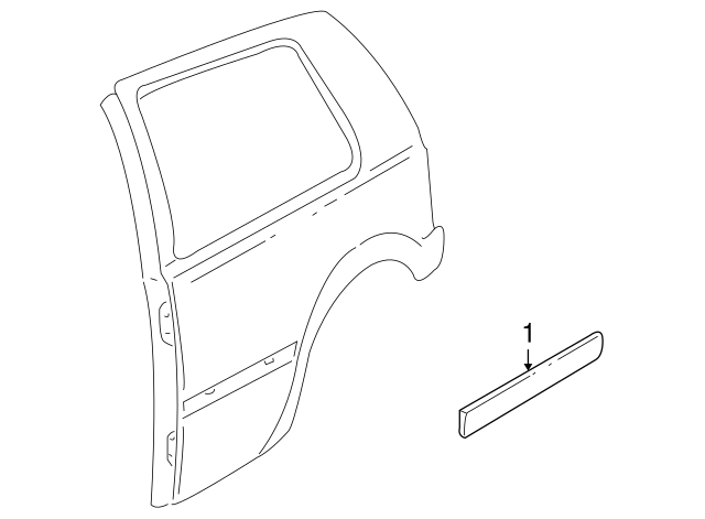 Body Side Molding (Unpainted) 1j4853754bgru - View 9