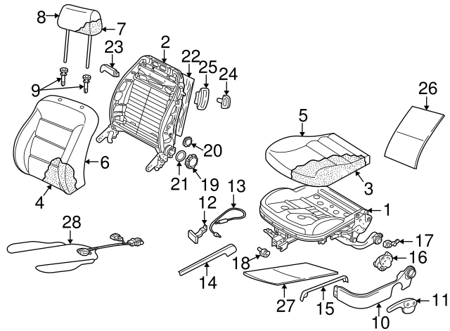 Seat Track Adjust Handle 1J0-881-253-E-B41