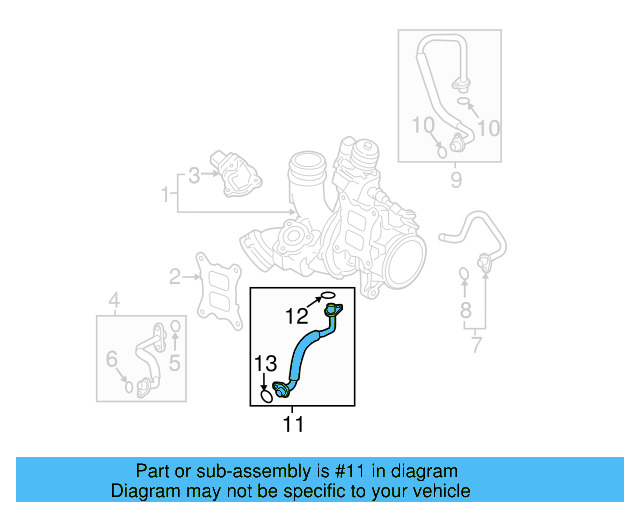 Oil Return Line 06K-145-735-L - View 23