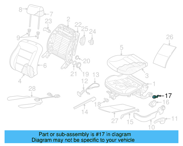 Seat Frame Guide 1J0-882-240-D - View 9