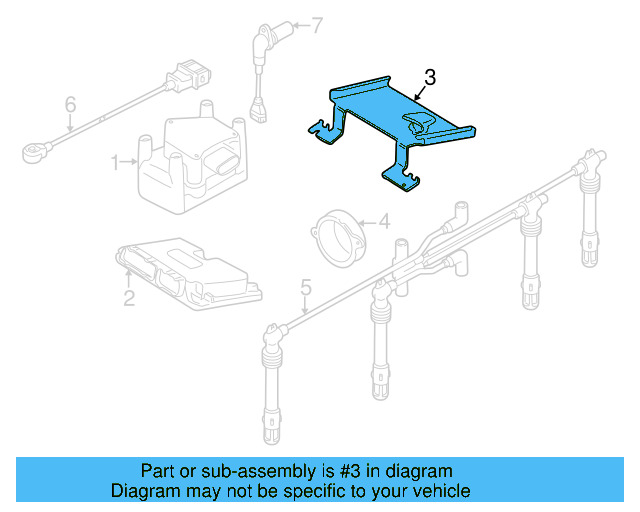 Engine Control Module (ECM) Bracket 1J1-906-328-D - View 9