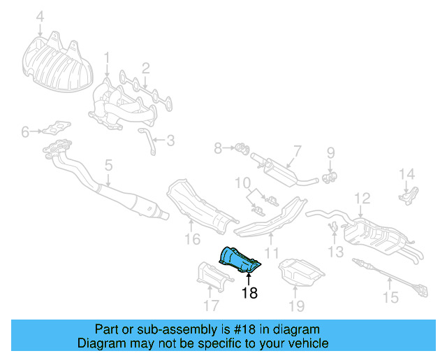 Heat Shield 1J0-803-313-E - View 7