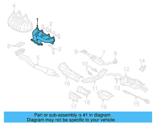 Exhaust Manifold 06A-253-031-BP