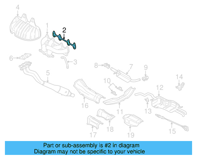Manifold Gasket 06A-253-039-L - View 10