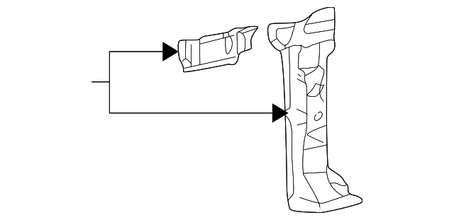 Pillar Reinforced 1J9-809-204 - View 6