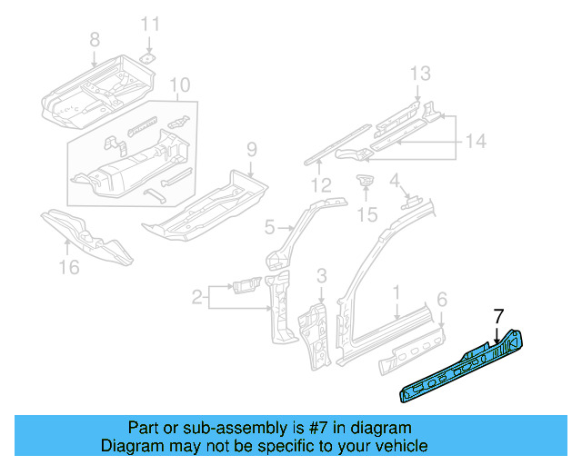 Rocker Reinforced 1J3-810-608