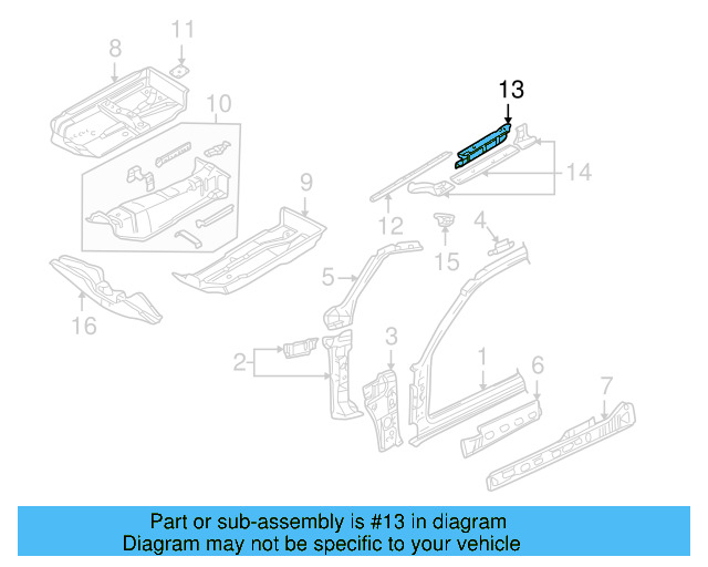 Mount Bracket Extension 1J0-813-120-B - View 10