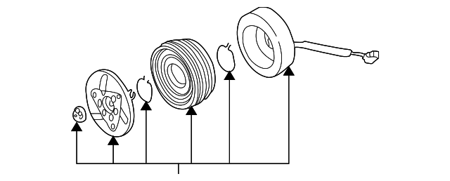 A/C Compressor Clutch 1J0-820-811-A - View 5