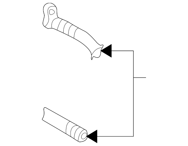 A/C Refrigerant Discharge Hose 1J0-820-721-R - View 2