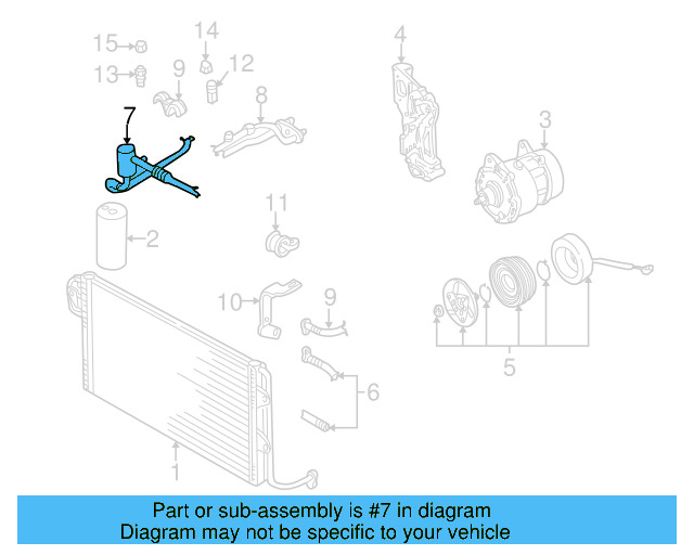 A/C Refrigerant Suction Hose 1J1-820-743-AB - View 5