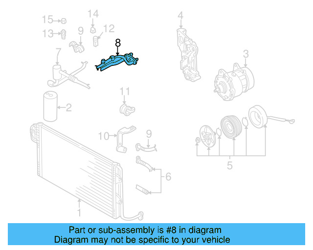 A/C Refrigerant Liquid Hose 1J1-820-741-B - View 5