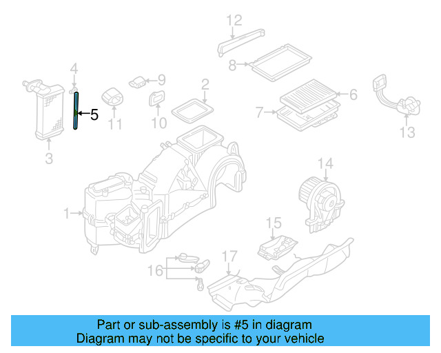Heater Core Gasket 1H0-819-019 - View 8