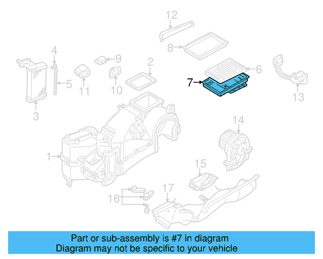 AC & Heater Case Upper Seal 1H0-819-165 - View 40