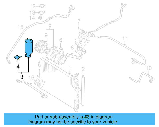 A/C Receiver Drier 1H0-820-193-A - View 3