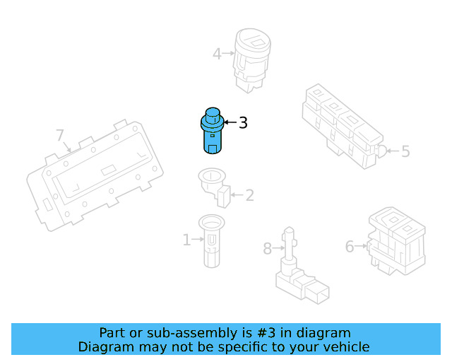 Cigarette Lighter Element 1J0-919-307-9B9 - View 54
