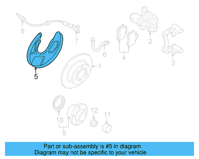 Rear Sensor Ring 1J0-614-149 - View 12
