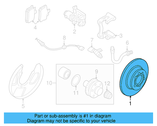 Disc Brake Rotor Rear 8N0-615-601-B - View 10