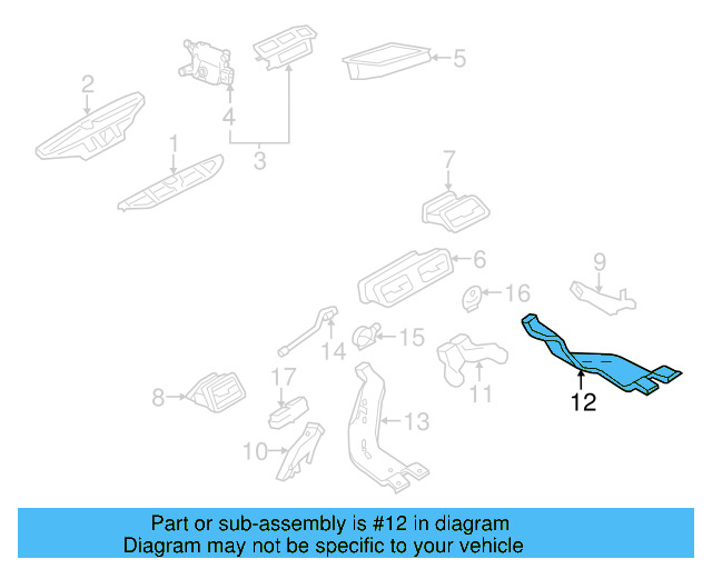 Rear Duct 8U0-819-802-A - View 6