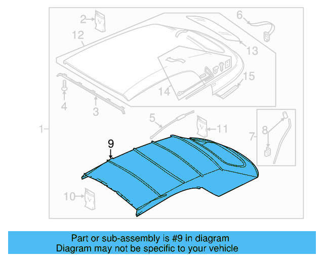 Headliner 5C5-867-501-AM-CE6 - View 9