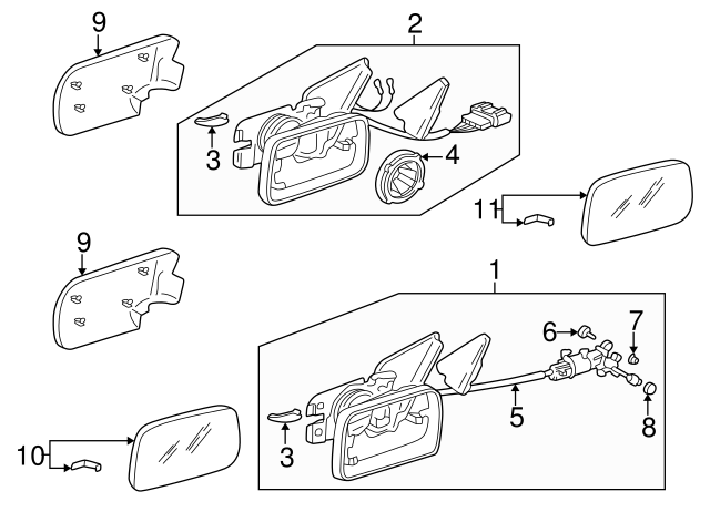 Mirror Motor 4A0-959-577