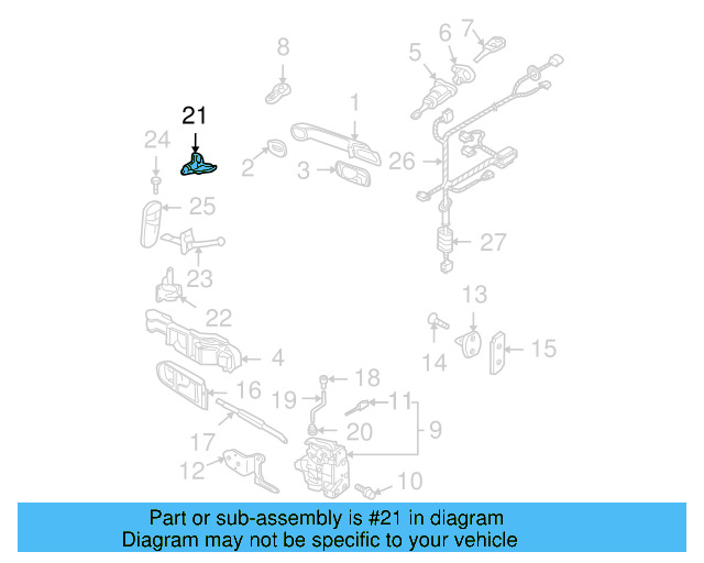 Upper Hinge 1C0-898-401