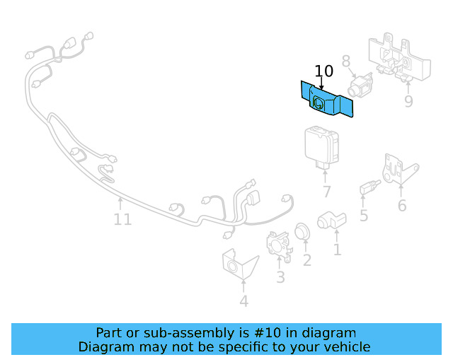 Front Camera Cap 3G8-980-554-C-041