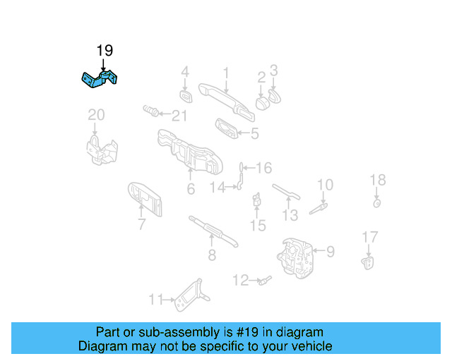 Upper Hinge 1J0-831-401-E - View 21