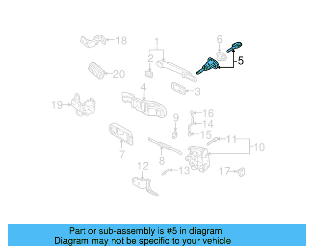 Lock Cylinder 107-837-167-KM - View 9
