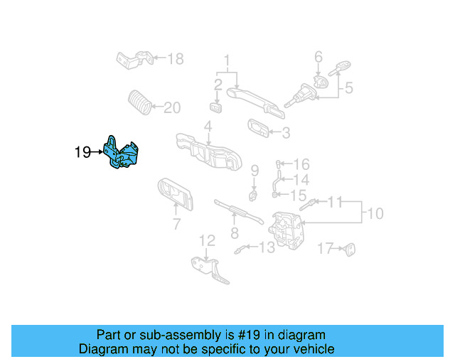 Lower Hinge 4B0-831-412-B - View 9
