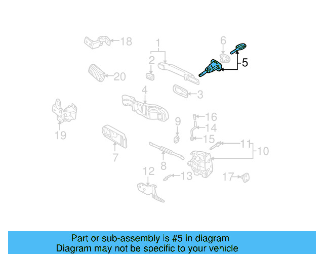 Lock Cylinder 107-837-167-KM - View 8