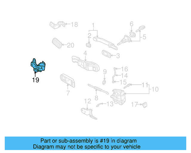 Lower Hinge 4B0-831-412-B - View 4