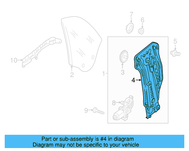 Window Regulator 5C3-839-461-B - View 2