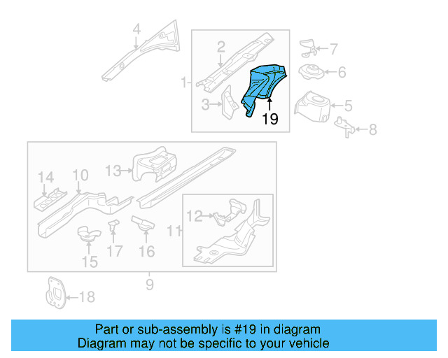 Support Housing 3C0-805-147 - View 4