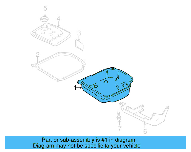 Transmission Oil Pan 01M-321-359 - View 3