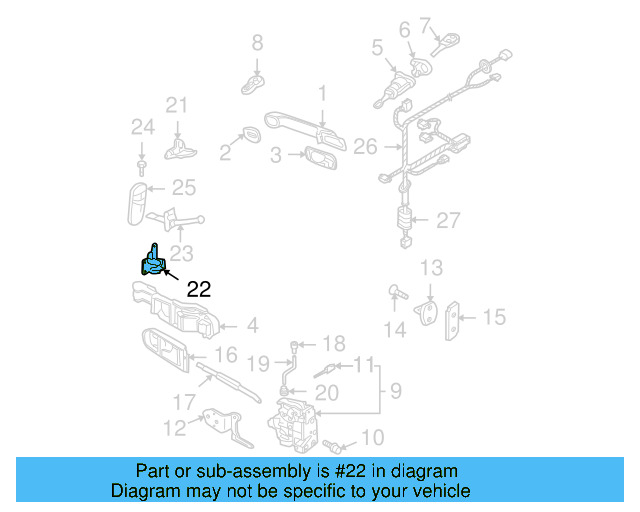 Lower Hinge 1C0-831-412-B - View 4