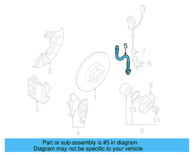 Brake Hose 1J0-611-701-N - View 15