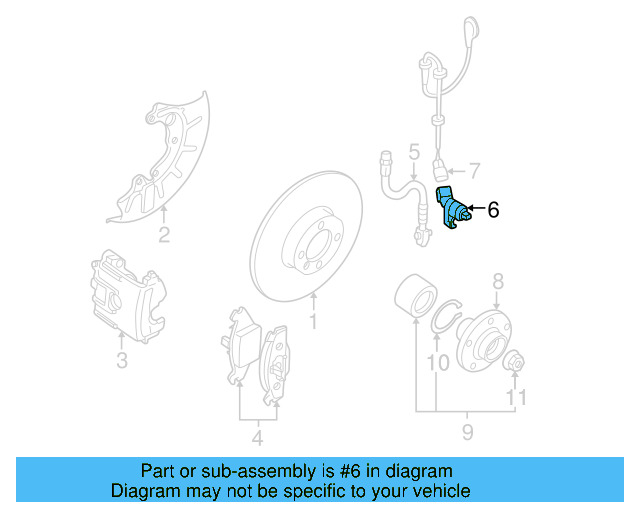 ABS Wheel Speed Sensor 1J0-927-804 - View 14