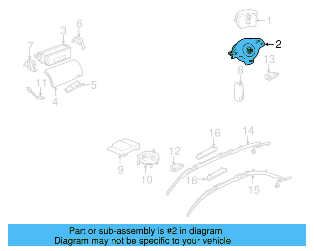 Driver Air Bag 3B0-880-201-BS-4EC - View 4