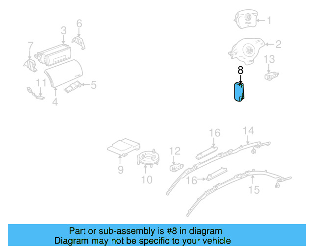 Side Air Bag 1J4-880-241-H - View 13