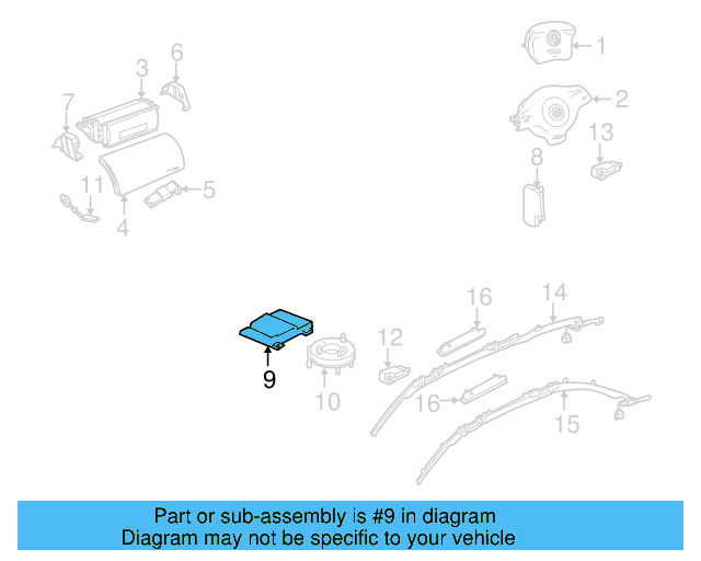 Control Module 1C0-909-605-F-017 - View 7