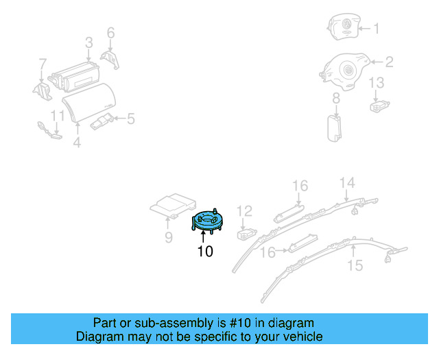 Clock Spring 1J0-959-654-AL - View 5