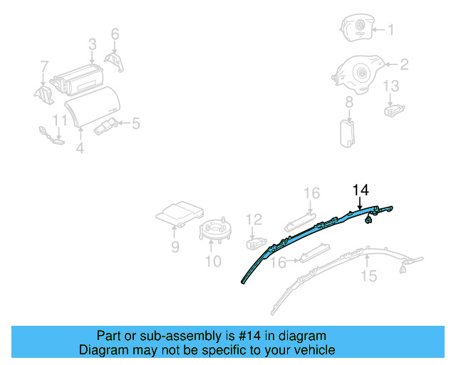 Head Air Bag 1J6-880-742-F - View 4