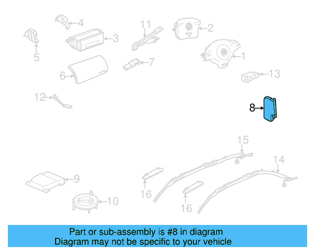 Side Air Bag 1J4-880-241-H - View 17